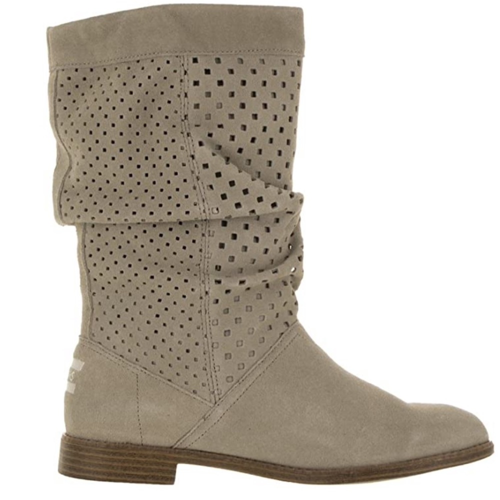 TOMS Women's Serra Slouch Boot 8 suede